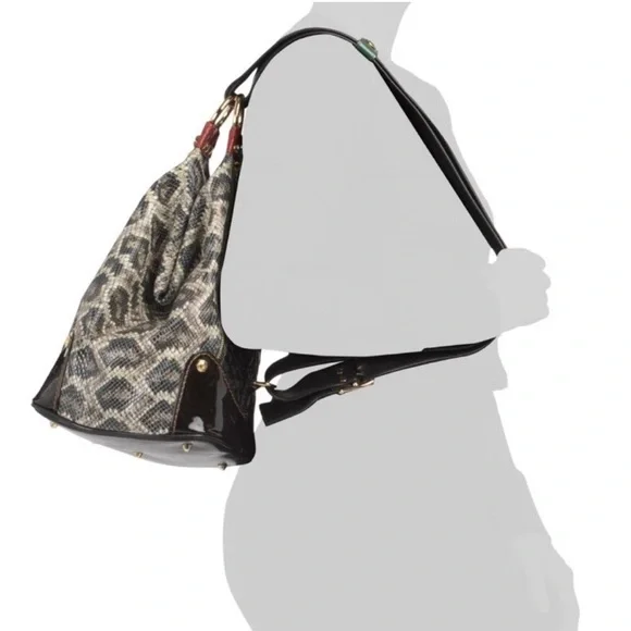 NWT-Marino Orlandi-Sling Convertible Backpack-SnakeSkin Embossed Leather-Italian NWT-Marino Orlandi-Sling Convertible Backpack-SnakeSkin  main image 2